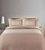 Beige Geometric 144 TC 100% Cotton King Sized Bed Sheets with 2 Pillow Covers