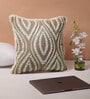 Beige Textured 16x16 inches Cushion Cover