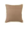 Beige Textured 16x16 inches Cushion Cover