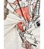 Beige Traditional 180 TC Cotton Printed Bedsheet With Two Pillow Covers For Queen Bed (Designer Printed ,Beige ,153 GSM)