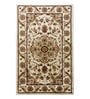 Beige Persian Polypropylene 6 ft x 9 ft Machine Made Carpet