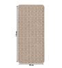 Beige Geometric Cotton 17x39 Inches AntiSkid Bath Mat