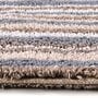 Beige Geometric Cotton 19x27 Inches AntiSkid Bath Mat