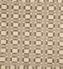 Beige Geometric Cotton 4 Ft X 6 Ft Hand Woven Hand Printed Rug