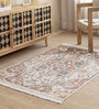 Beige Traditional Hand Woven 6 Ft X 4 Ft  Dhurrie