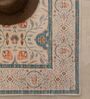 Beige Traditional Hand Woven 6 Ft X 4 Ft  Dhurrie