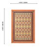 Beige Traditional Hand Woven 6 Ft X 4 Ft  Dhurrie