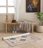 Beige Traditional Hand Woven 6 Ft X 4 Ft  Dhurrie