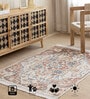 Beige Traditional Hand Woven 6 Ft X 4 Ft  Dhurrie