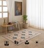 Beige Traditional Hand Woven 6 Ft X 4 Ft  Dhurrie