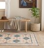 Beige Traditional Hand Woven 6 Ft X 4 Ft  Dhurrie