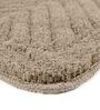 Beige Abstract Microfibre 19x27 Inches AntiSkid Bath Mat