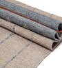 Beige Traditional Viscose And Flax And Cotton 7X5 Feet Hand Woven Carpet