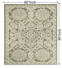 Beige Traditional Wool Hand Tufted Carpet