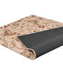 Beige Traditional Wool 4 ft x 6 Hand Tufted Carpet