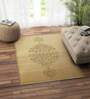 Beige Traditional Wool 4ft x 6ft Hand Tufted Carpet