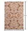 Beige Traditional Wool 5 ft x 7 ft Hand Tufted Carpet