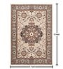 Beige Traditional Wool 6 ft x 9 ft Hand Tufted Carpet