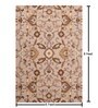 Beige Traditional Wool 6 ft x 9 ft Hand Tufted Carpet