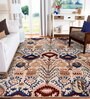 Beige Traditional Wool Blend 5' X 7' Hand Tufted Carpet