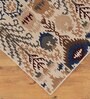 Beige Traditional Wool Blend 5' X 7' Hand Tufted Carpet