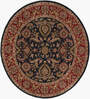 Beige Traditional Wool Round Hand Tufted Carpet