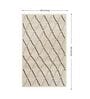 Beige Trellis Polypropylene 5 ft X 7 ft Machine Made Carpet