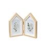 Beige Two House shape Photo Frame 3.5x5 Inches