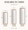 Beige Upholstered Fabric Frame Rectangular With Corner Round Wall Mirror 24 X 48 Inches Beige Upholstered Fabric Frame Rectangular With Corner Round Wall Mirror 24 X 48 Inches