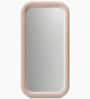 Beige Upholstered Fabric Frame Rectangular With Corner Round Wall Mirror 24 X 48 Inches Beige Upholstered Fabric Frame Rectangular With Corner Round Wall Mirror 24 X 48 Inches