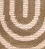 Beige Uval Modern Pile 5X7 Ft Carpet