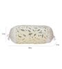 Beige Velvet Floral 16x34 inches Bolster Covers