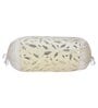 Beige Velvet Floral 16x34 inches Bolster Covers