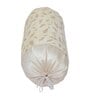 Beige Velvet Floral 16x34 inches Bolster Covers