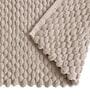 Beige Velvet 20X30 Inches Anti-Skid Bath Mat