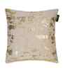Beige Velvet Abstract 16X16 Inches Cushion Covers (Pack of 5)