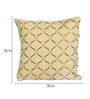 Beige Velvet Abstract 16x16 inches Cushion Covers (1 Pc)
