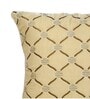Beige Velvet Abstract 16x16 inches Cushion Covers (1 Pc)