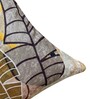 Beige Twig Leaf Velvet Blend Abstract 20x20 inches Cushion Covers 1 Pc