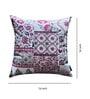 Beige Chintz Cocktail Velvet Blend Florals 16x16 inches Cushion Covers 1 Pc