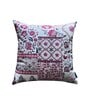 Beige Chintz Cocktail Velvet Blend Florals 16x16 inches Cushion Covers 1 Pc