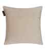 Beige Velvet Floral 16X16 Inches Cushion Covers (Pack of 5)