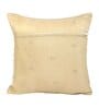 Beige Velvet Solid 16x16 inches Cushion Covers (1Pc)