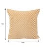 Beige Velvet Solid 16x16 inches Cushion Covers (1Pc)