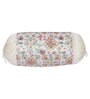 Beige Velvet Floral 16x34 inches Bolster Covers