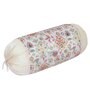 Beige Velvet Floral 16x34 inches Bolster Covers