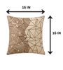 Beige Velvet 16 x 16 Inches Cushion Covers (2 Pieces)