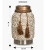 Beige Vintage Inspired Ceramic Cylindrical Shaped Vase