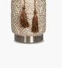 Beige Vintage Inspired Ceramic Cylindrical Shaped Vase
