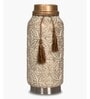 Beige Vintage Inspired Ceramic Cylindrical Shaped Vase